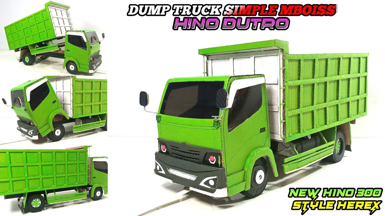 MEMBUAT MINIATUR TRUK HINO DUTRO DUMP TRUCK HEREX || SIMPLE MBOISS 🚚