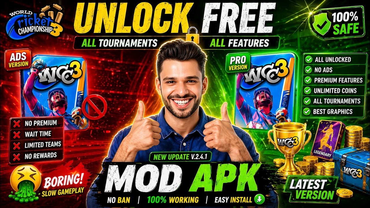 WCC3 Mod APK Download Latest Version Everything Unlocked