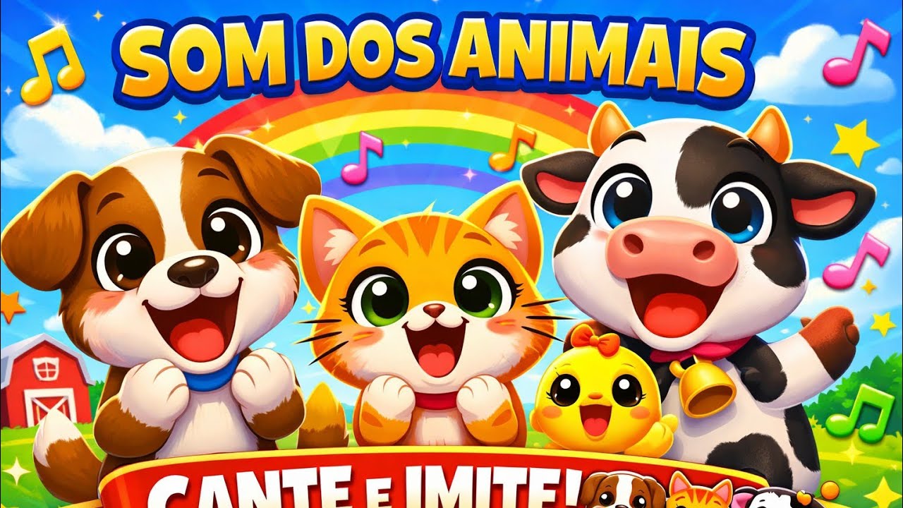 Som dos Animais para Crianças | Música Infantil Educativa e Divertida 🐶🎶