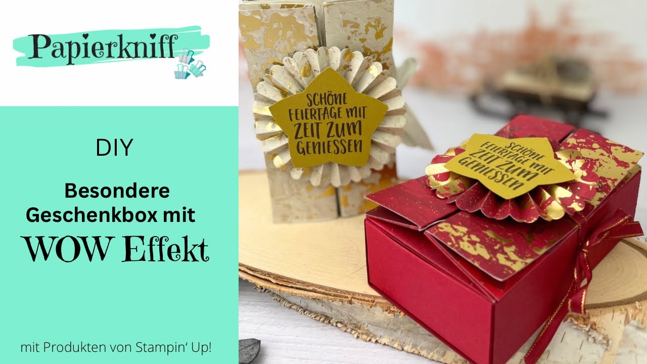 🎁 Tutorial 🎁 Besondere Gutschein Geschenkbox mit WOW Effekt