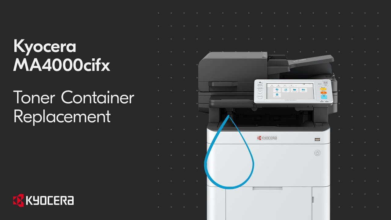 Kyocera MA4000cifx Toner Container Replacement