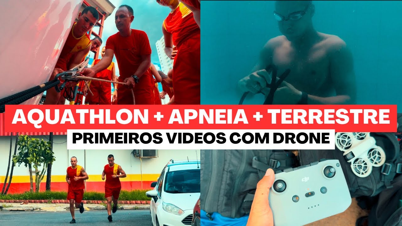 AQUATHLON, N&Oacute;S EMBAIXO D'AGUA E TERRESTRE (PRIMEIROS VIDEOS COM DRONE) - SGT TEOT&Ocirc;NIO