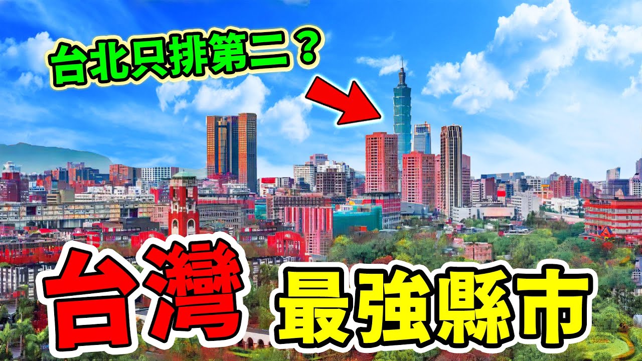 台灣最強的10大市縣，台北竟然只排第二？第一名崛起震驚全台，堪稱全台最強逆襲王！