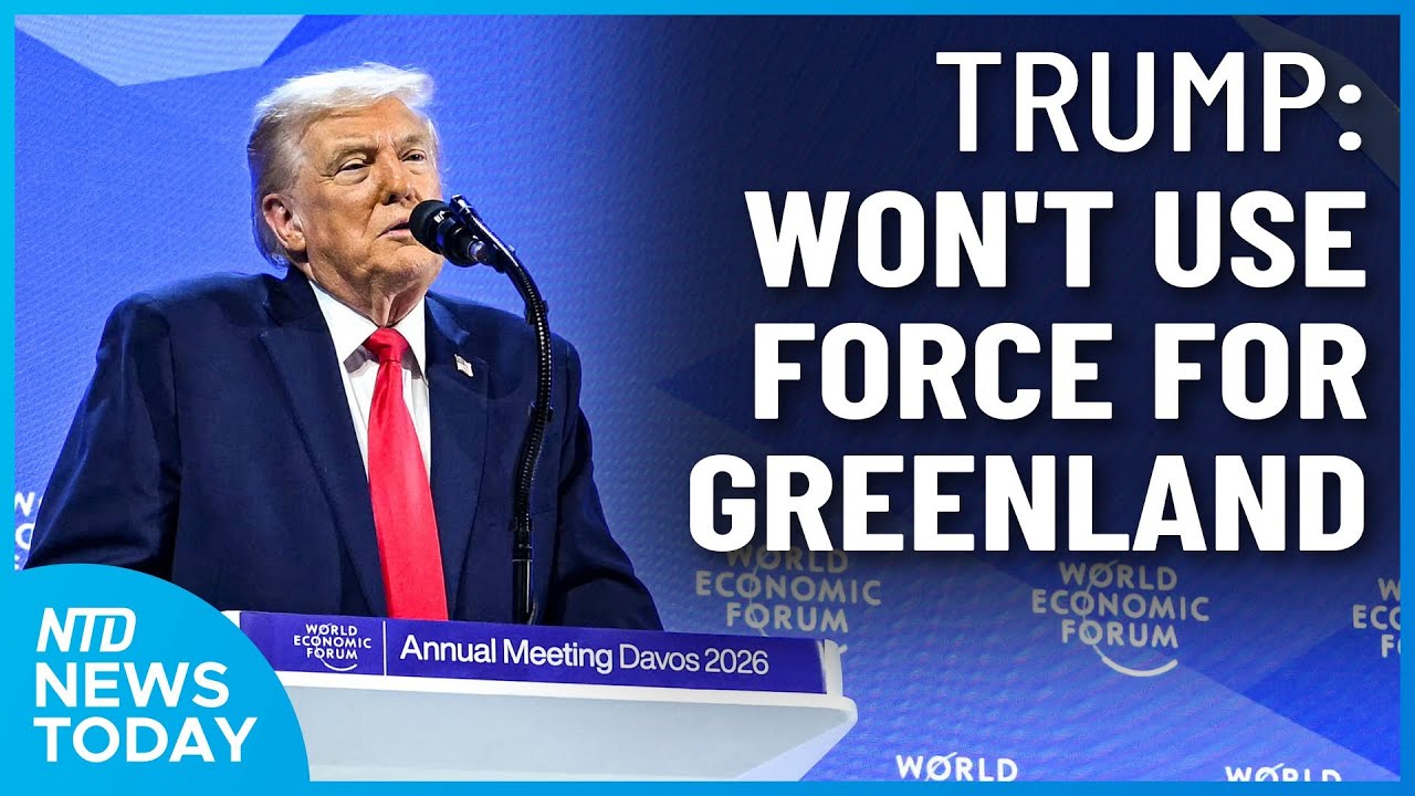 Trump: Won’t Use Force to Take Greenland; EU Halts Approval of US Trade Deal | NTD News Today Jan 21
