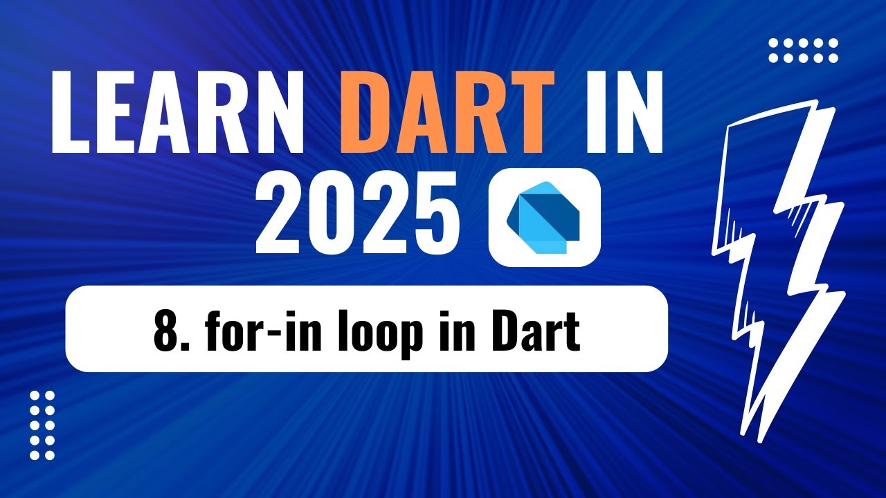For-In Loop in Dart 🚀 | Dart Tutorial (Beginner Friendly)