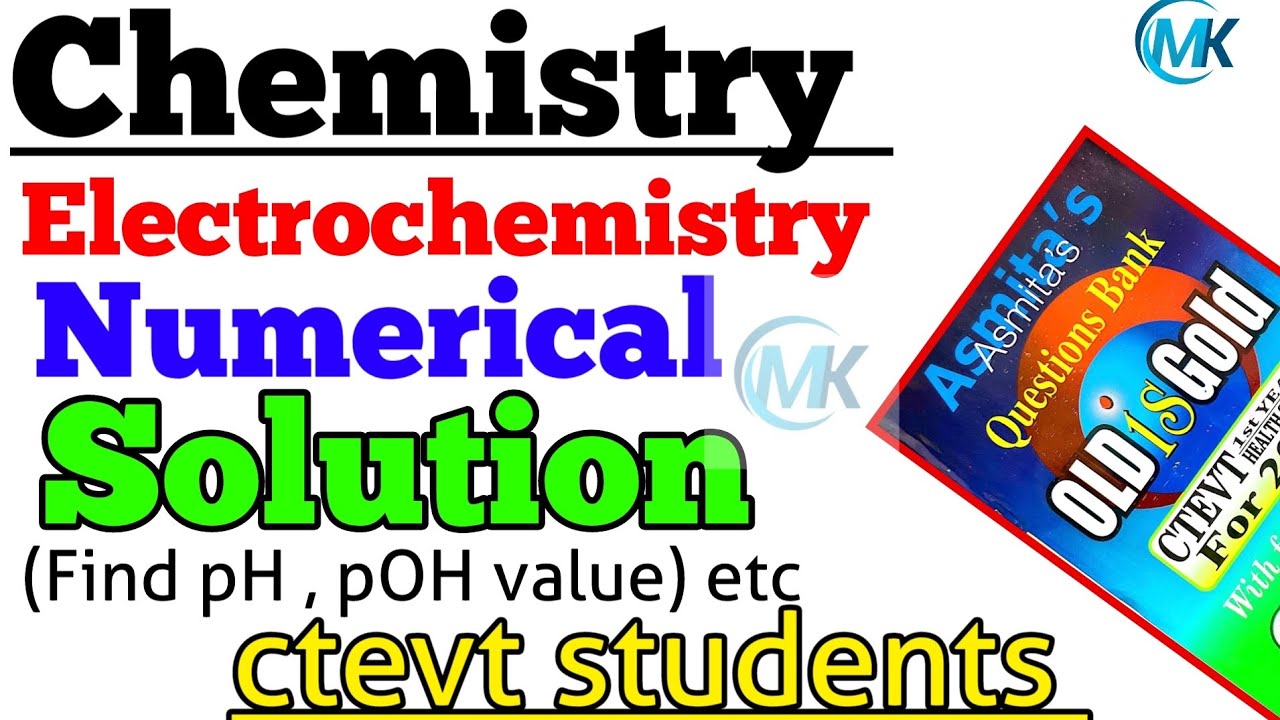 CTEVT | Electrochemistrynumerical PH OF Solutions|How to find PH | How to calculate PH ofanySolution