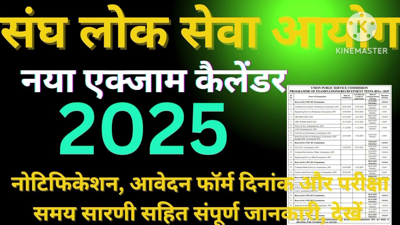 UPSC 2025 Exam Schedule - What You Need to Know