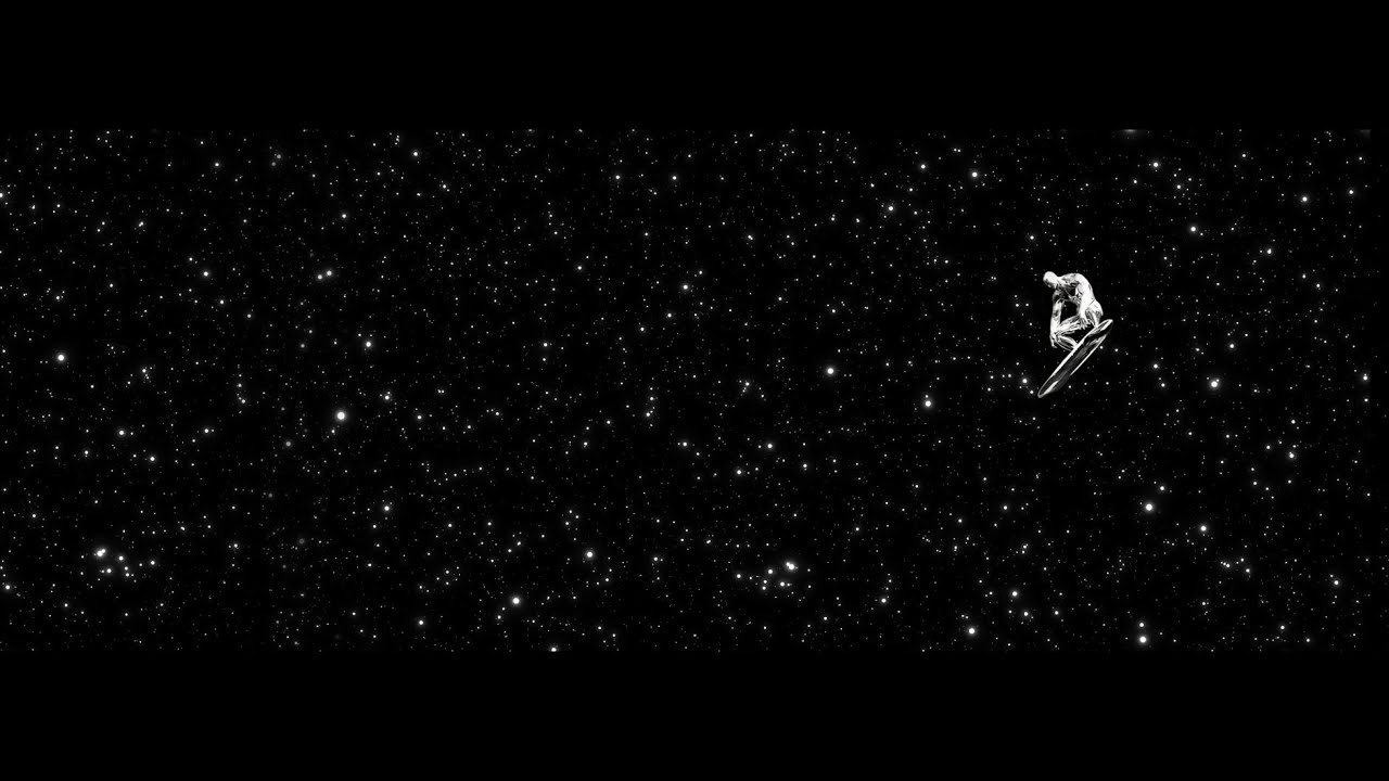 Silver Surfer Floating 4K 5120x2160p Ultrawide OLED Live Wallpaper 2026 NEW* 1 hour