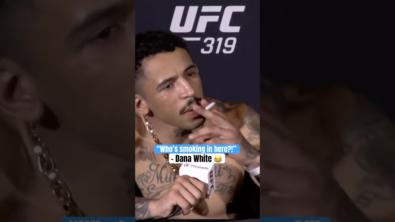 Carlos Prates&rsquo; victory cigarette 😭 (via @ufc)