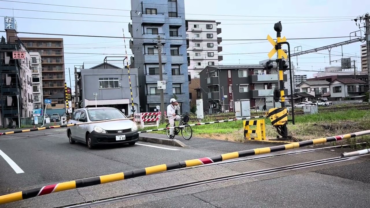 五井駅付近の小湊鉄道の電鈴式踏切