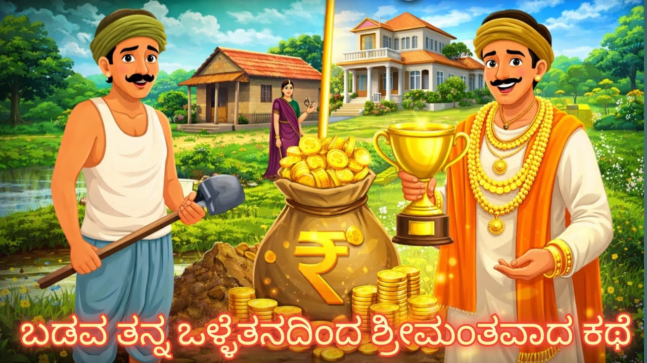 ಬಡವ ತನ್ನ ಒಳ್ಳೆತನದಿಂದ ಶ್ರೀಮಂತವಾದ ಕಥೆ / kannada story's/ kannada kathegalu 