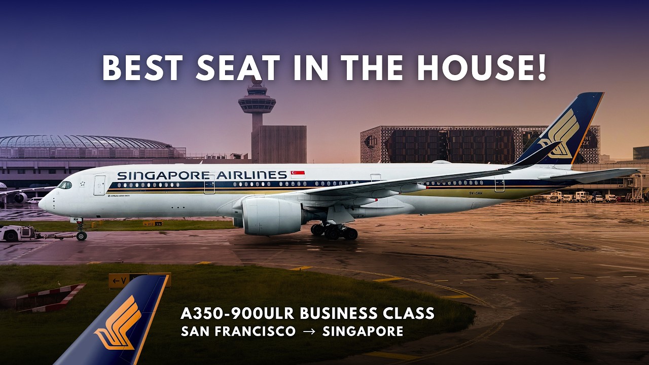 #050 Singapore Airlines A350 ULTRA LONG HAUL Business Class Experience! (SQ33 SFO to SIN)