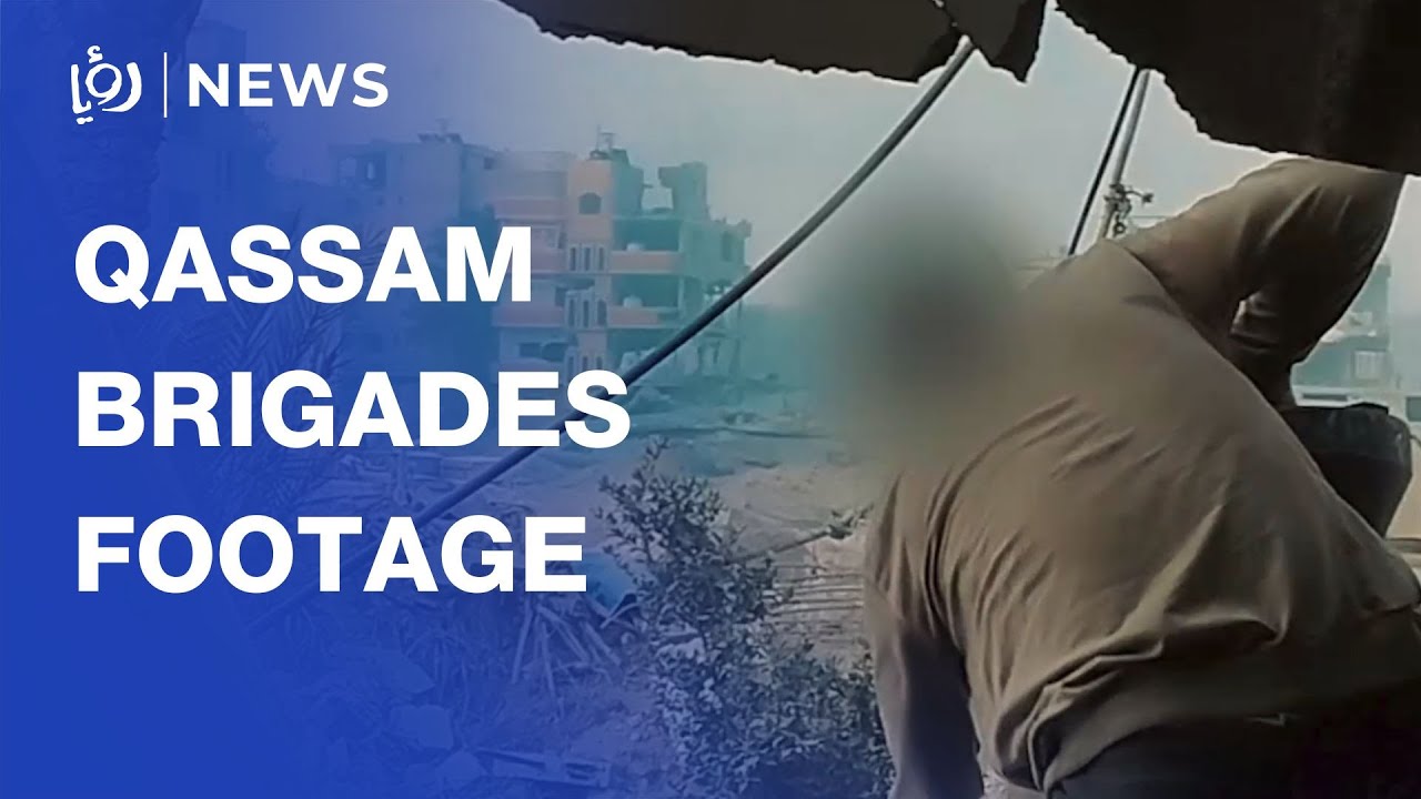 Qassam footage shows &ldquo;Israeli&rdquo; soldiers and vehicles targeted in central Khan Younis