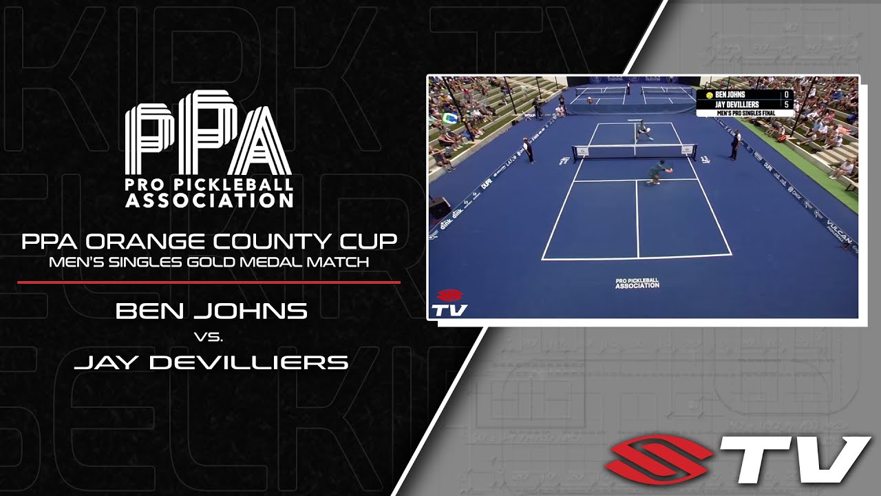 Match Recap - Ben Johns vs  Jay Devilliers - PPA Orange County Cup Men's Singles Gold Medal Match