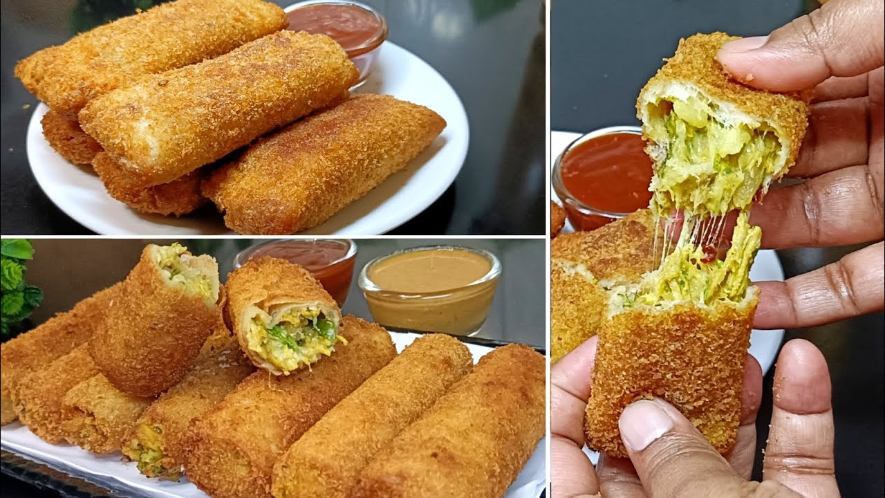 Crispy Chicken Bread Roll & Chicken Roll | 2 Easy Ramadan Iftar Snacks Recipe