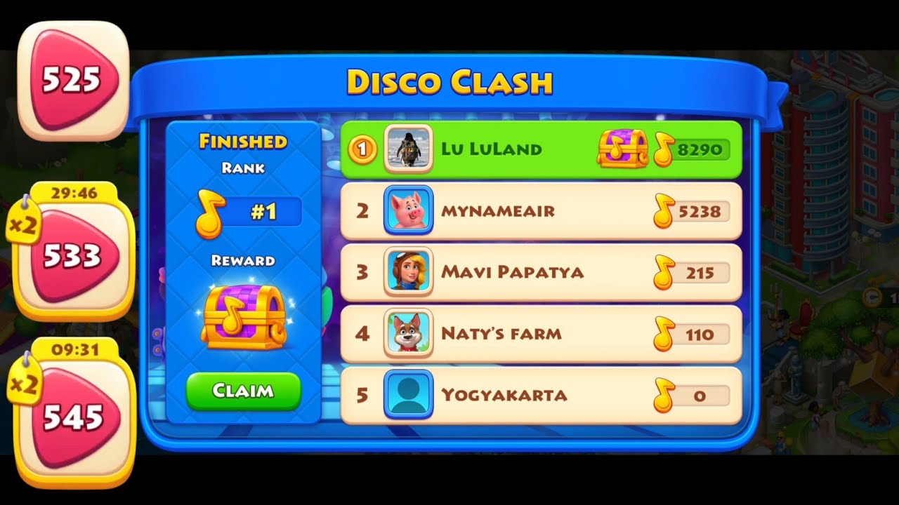 Disco Clash | Township Game 525 533 545