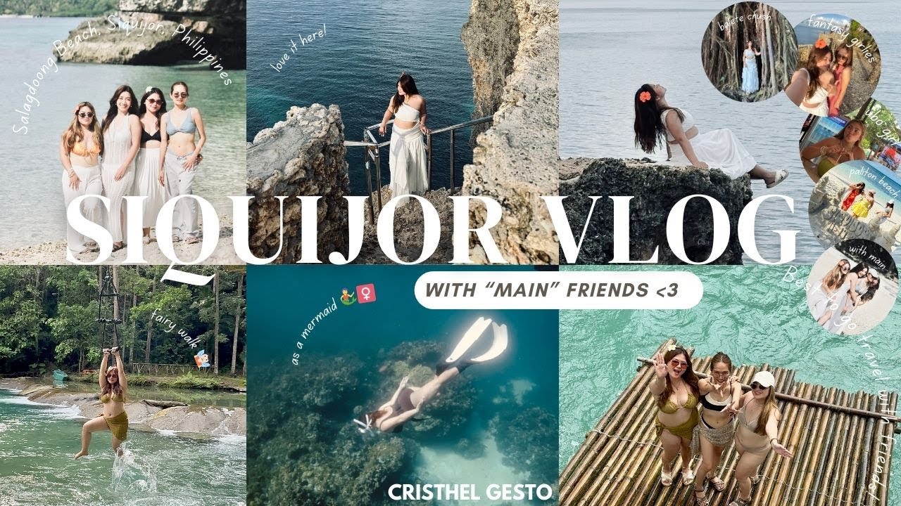 Siquijor Travel Vlog | island hopping | best beach and falls | best to go travel with friends! |