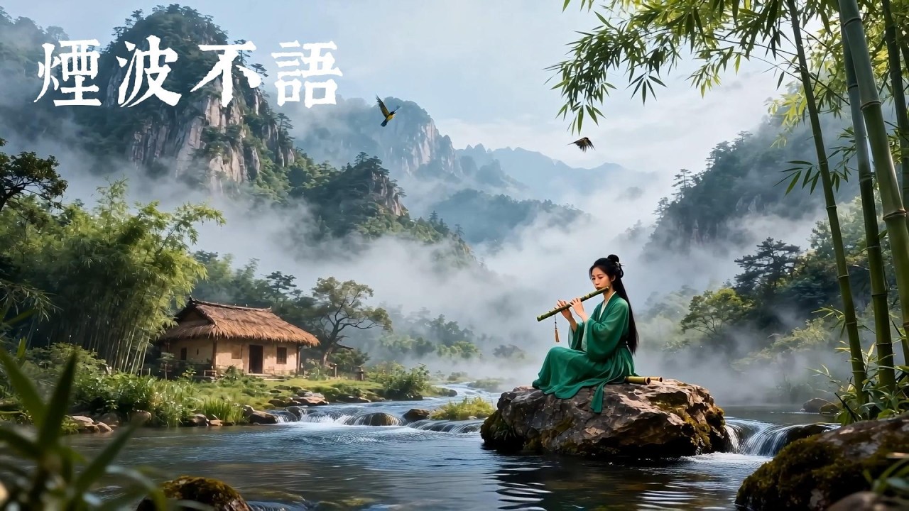 《煙波不語》笛聲如露 · 深度放鬆心靈之音｜古琴｜竹笛｜萧｜古筝｜二胡｜#music  #relaxing  #meditation  #guqin #冥想音樂 #zen #dizi #erhu
