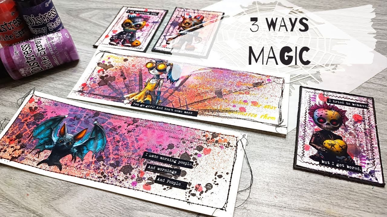 3 art projects, same supplies &mdash; totally different results