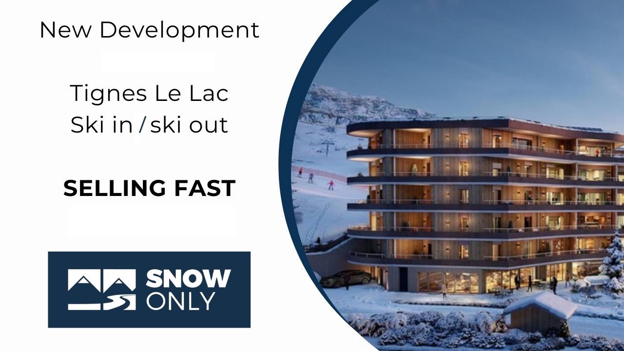 A Rare Ski-in Ski-out New Build in Tignes Le Lac at 2,100m
