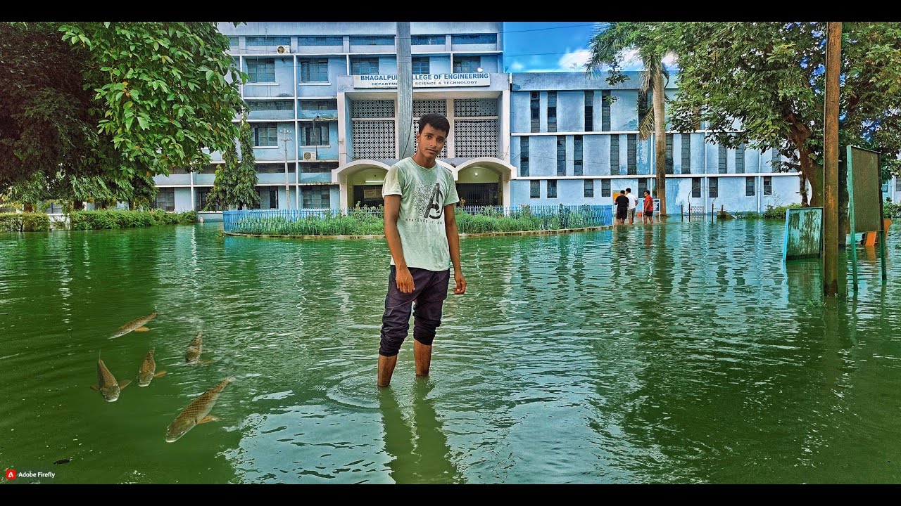 All About Bhagalpur College of Engineering Bhagalpur | Flood in college.