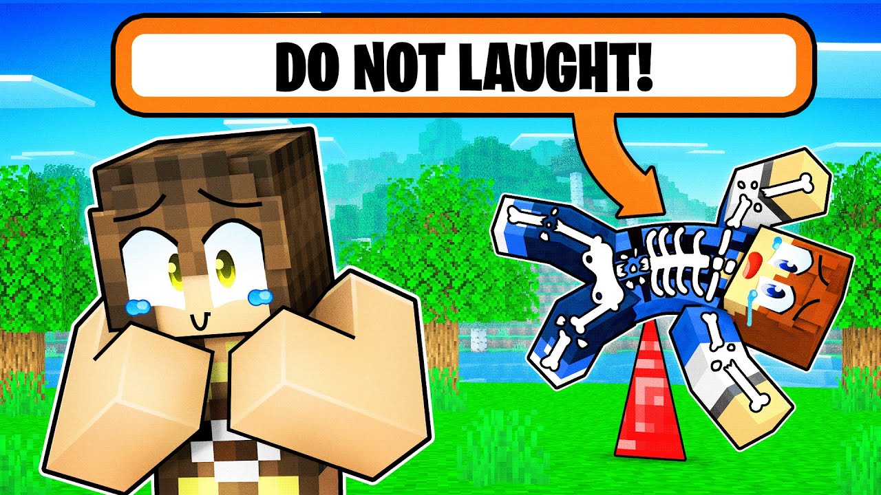 DO NOT LAUGH in Minecraft! - (Minecraft Movie)