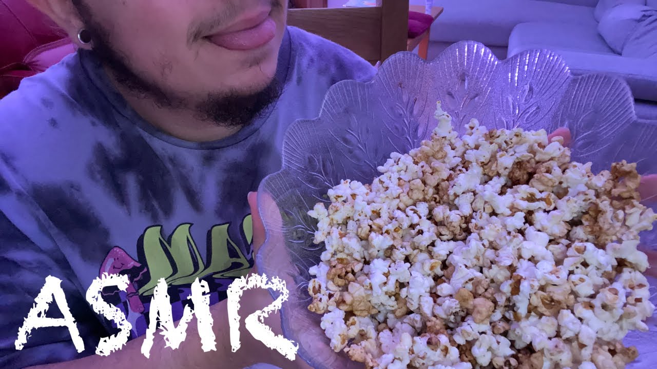 🍿 ASMR fr EATING : Popcorn et dodo (no talking)