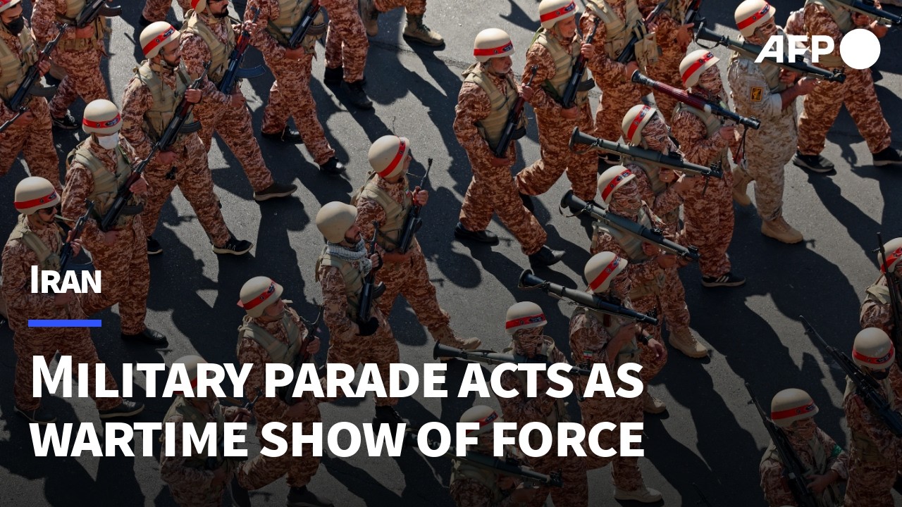 Iran holds military parade, mass rally in show of force in Tehran | AFP
