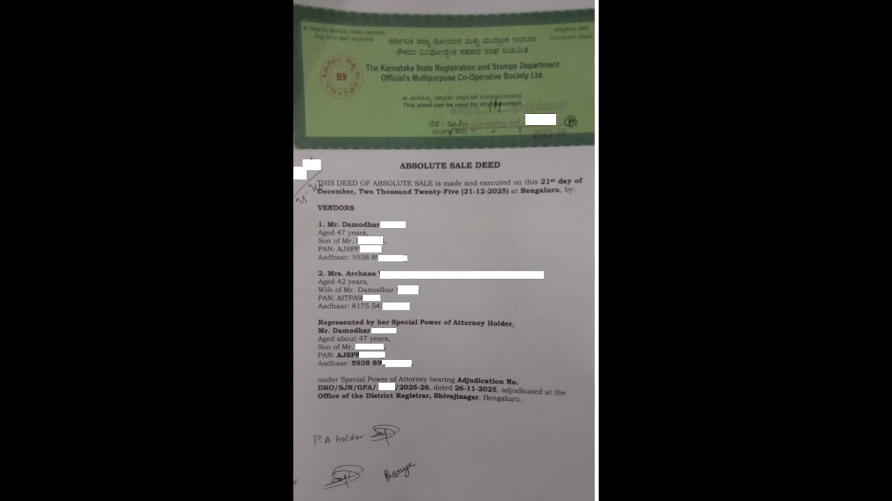 Sale Deed Registration in Karnataka | Step-by-Step Procedure, Documents & Fees