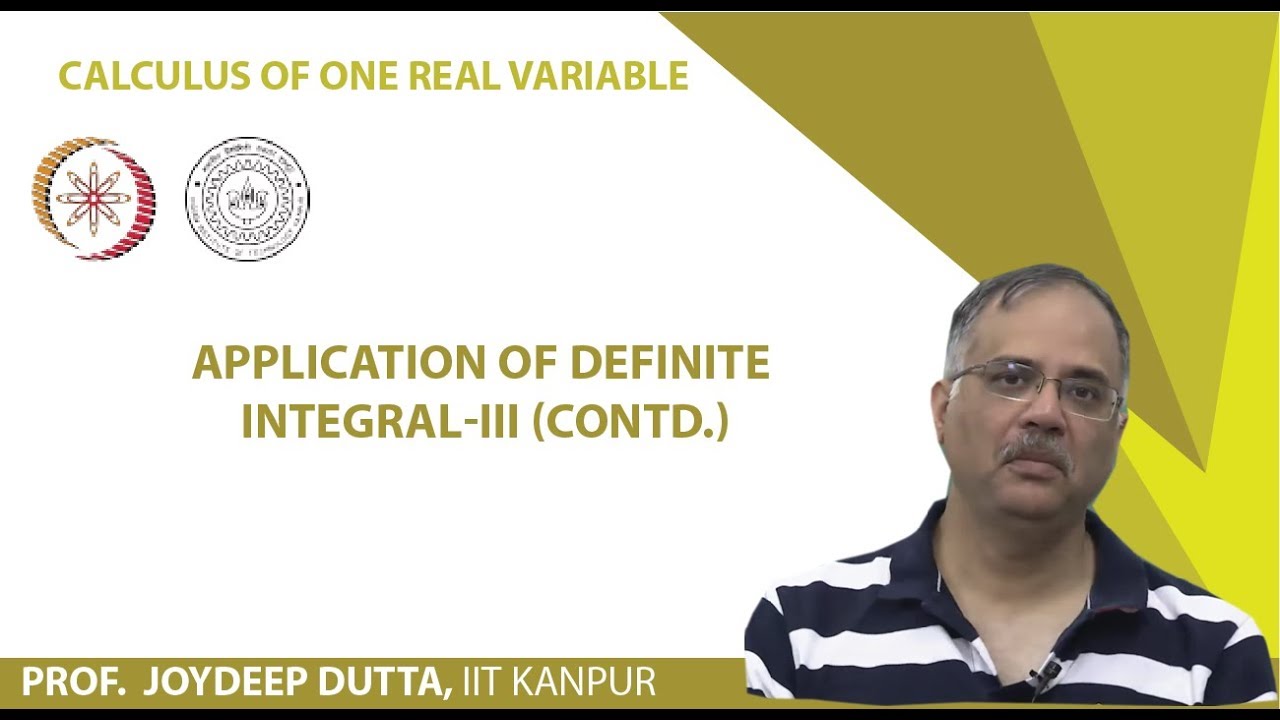 Application of definite Integral-III (Contd.)