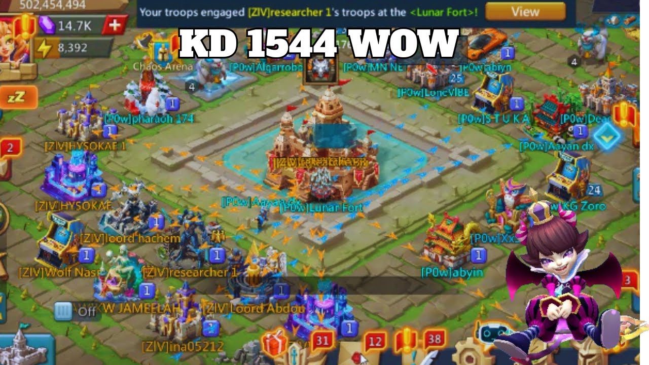 Lordsmobile:-Crazy Wow на KD 1544 (Бой за Повелителя)