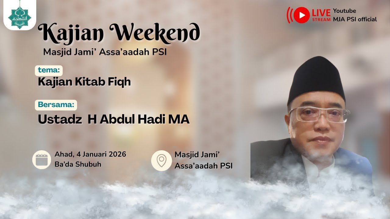 Live Kajian Shubuh Ahad Pagi