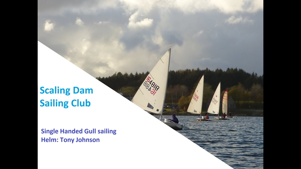 Single Handed Gull dinghy sailing
