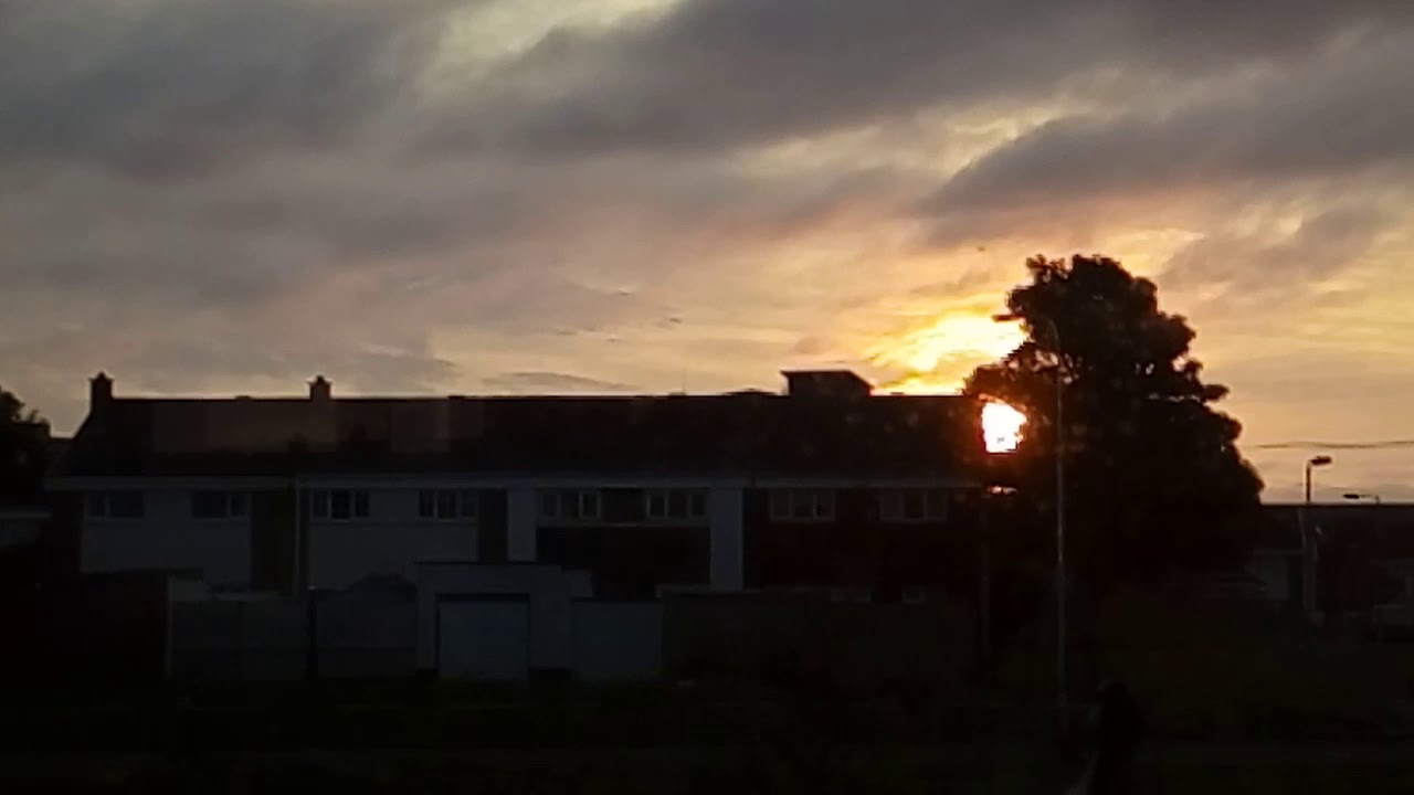 Funny colour to the sun rise today