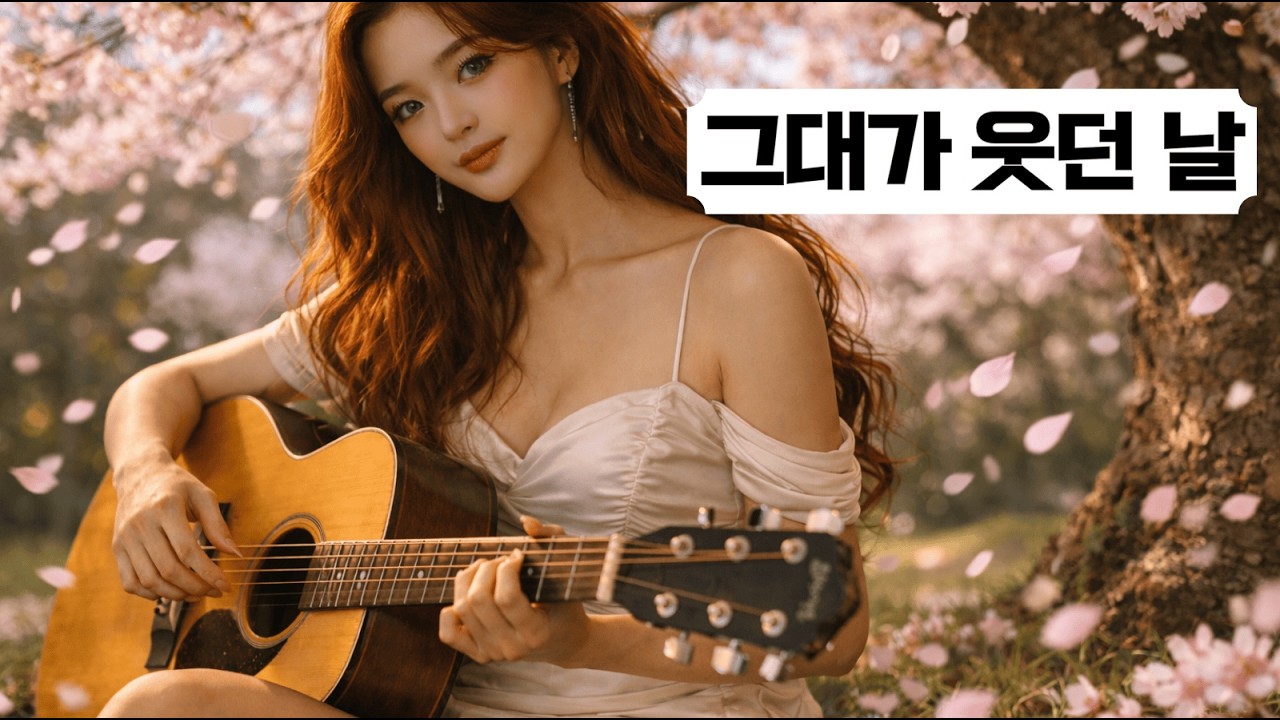 [고음질 가사자막] 그대가 웃던 날 7080 감성발라드 | The Day You Smiled/你微笑的那天/君が微笑んだ日 | Audio Lyrics KR/EN/JP/CN