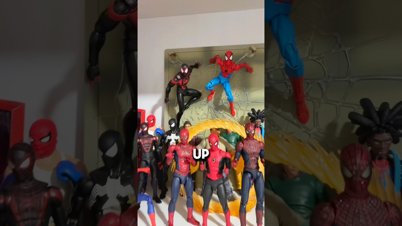 MY NEW SPIDER-MAN DISPLAY 🔥 #actionfigures #stopmotion