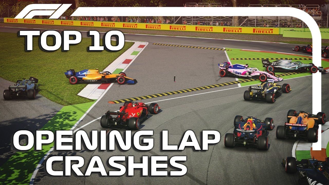 Top 10 Opening Lap Crashes in F1 2019 Online