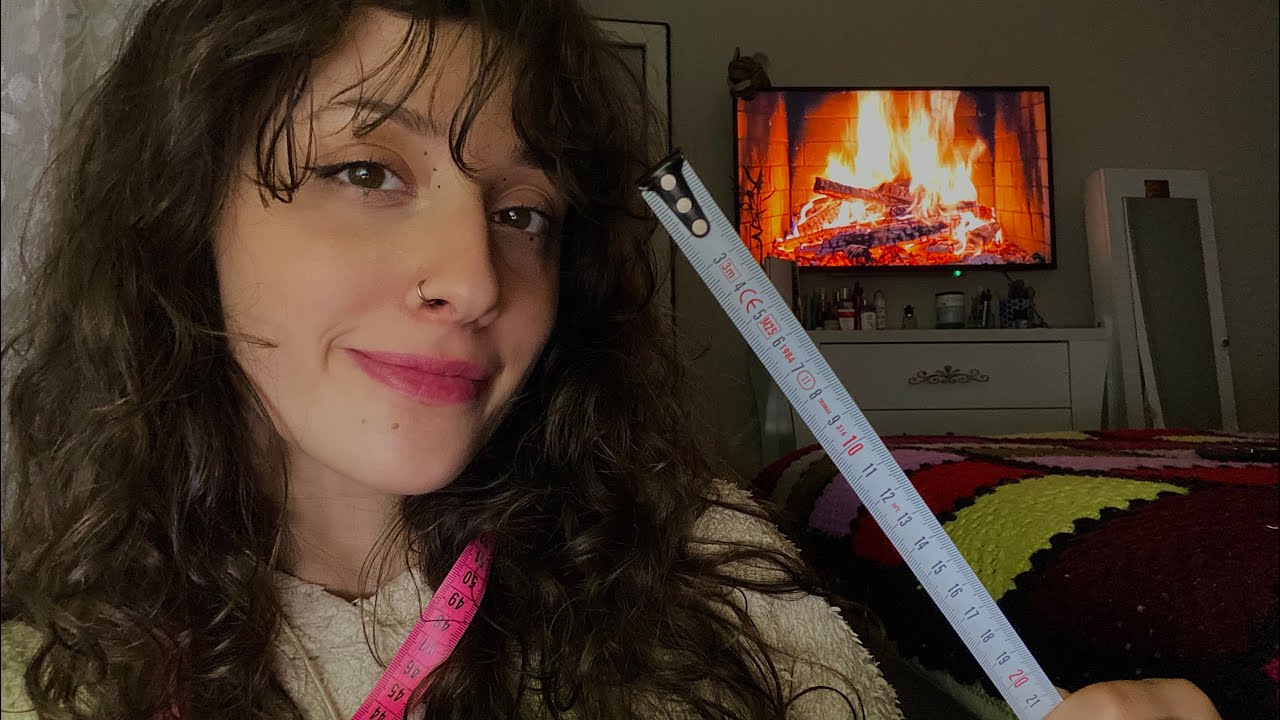 Measuring you ASMR 🤍 Visual hand movements, soft speaking and writing on notebook ✨