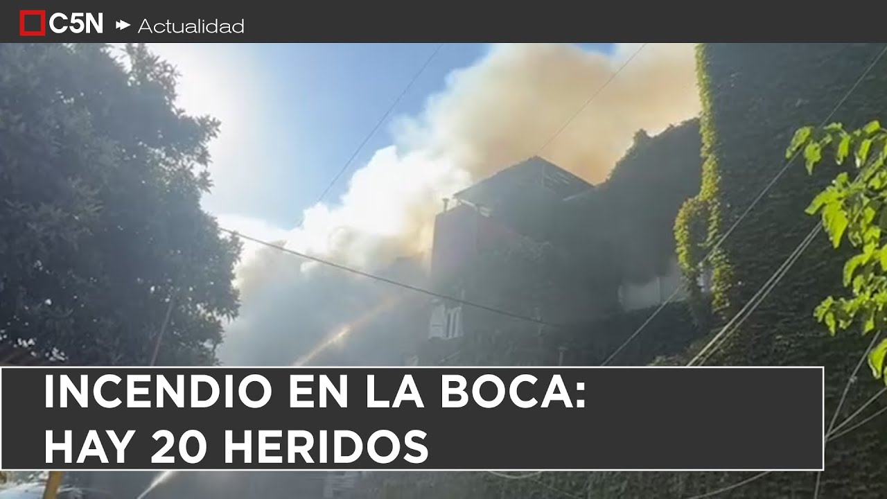 INCENDIO en un CONVENTILLO de la BOCA