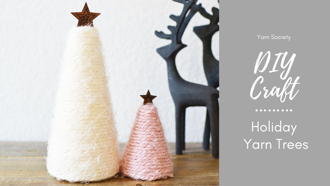 How to Make aTree With Yarn For The Holidays. | DIY Christmas Yarn Tree Craft | Yarn Society