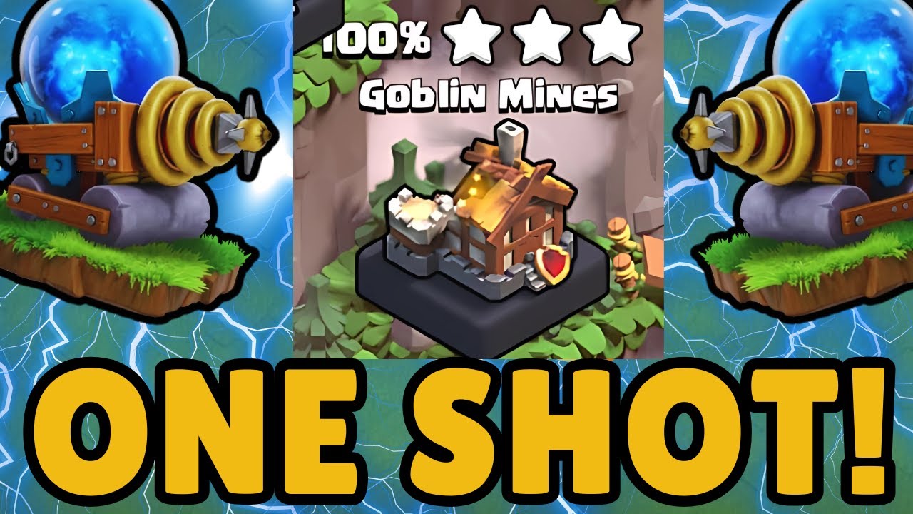 How to One Shot Goblin Mines | Default Layout | Best Clan Capital Attack Strategy | Clash of Clans