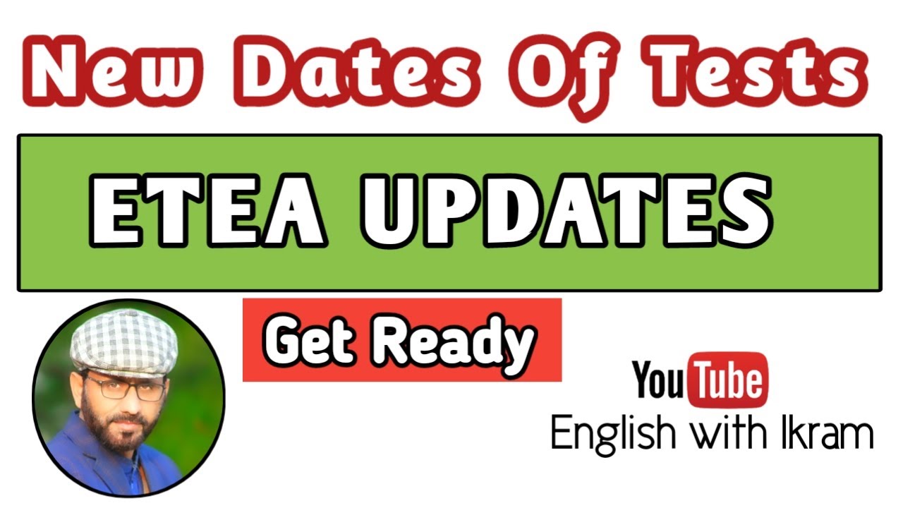 ETEA TEST Updates | New Dates Announced |english with ikram