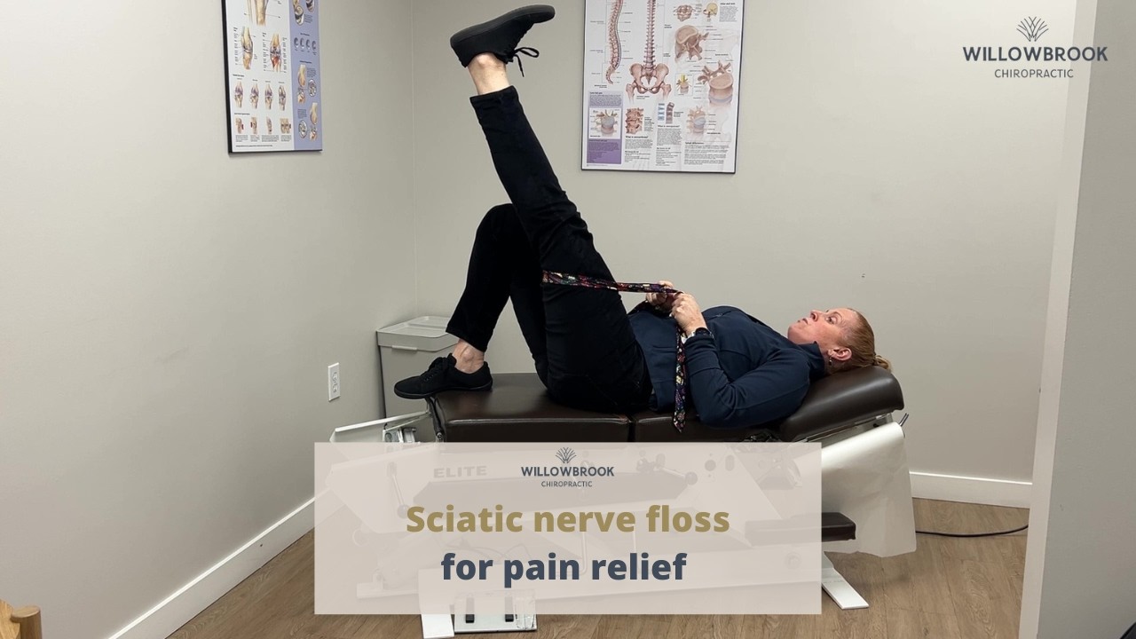 Sciatic nerve floss for pain relief // Langley BC Chiropractor