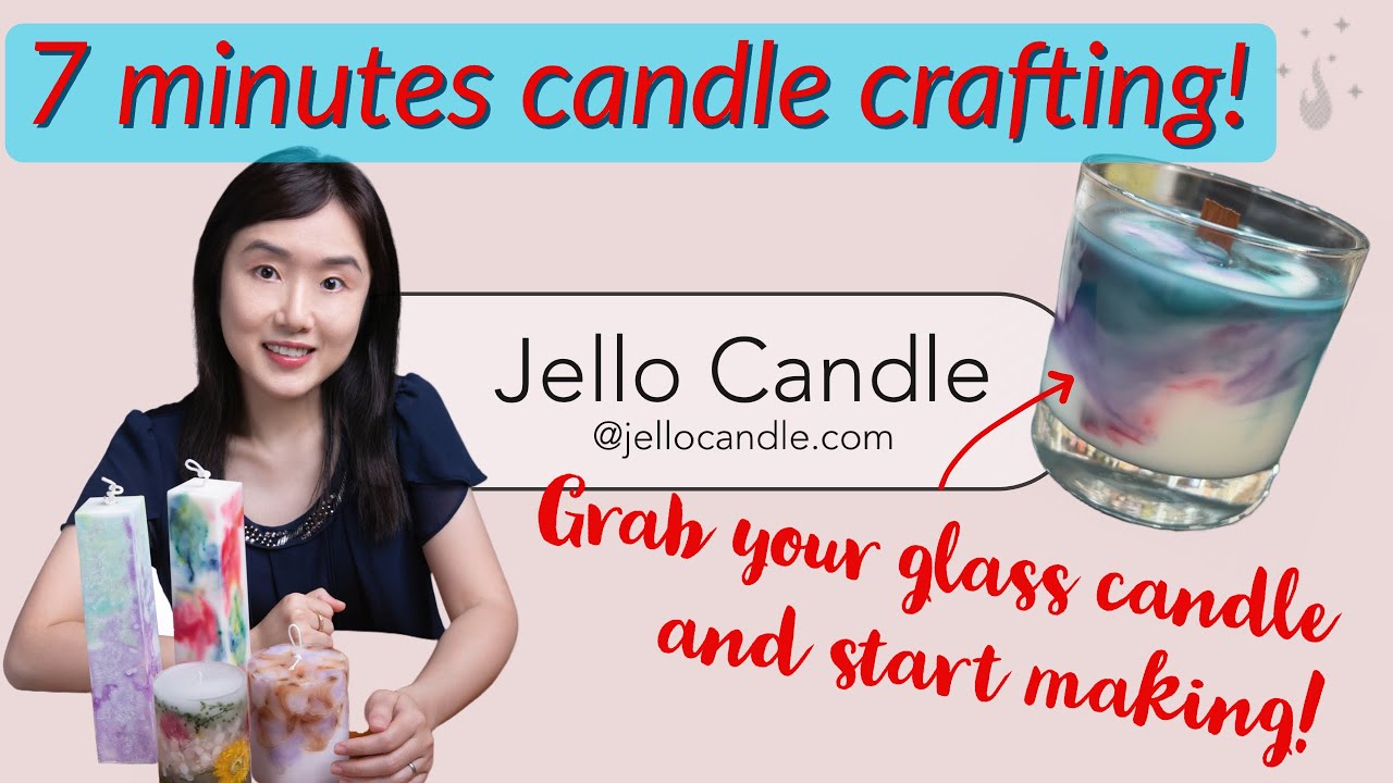 Upgrade Any Container Candle To Marble Candle | 7-Minutes Candle Craft Made from Finished Candle