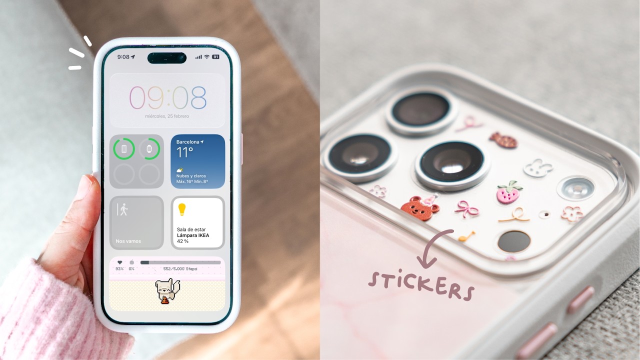 🫧 Cómo personalizar tu iPhone | trucos, widgets, apps, iOS 26.3, stickers, mis fundas 🧸🥞⭐️