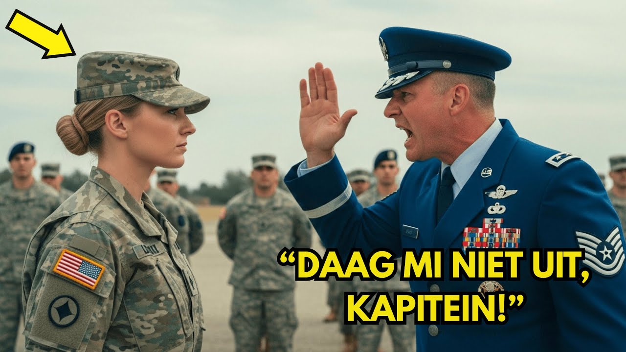 De kolonel hief zijn hand naar een eenvoudige vrouw — zij brak hem voor 317 soldaten