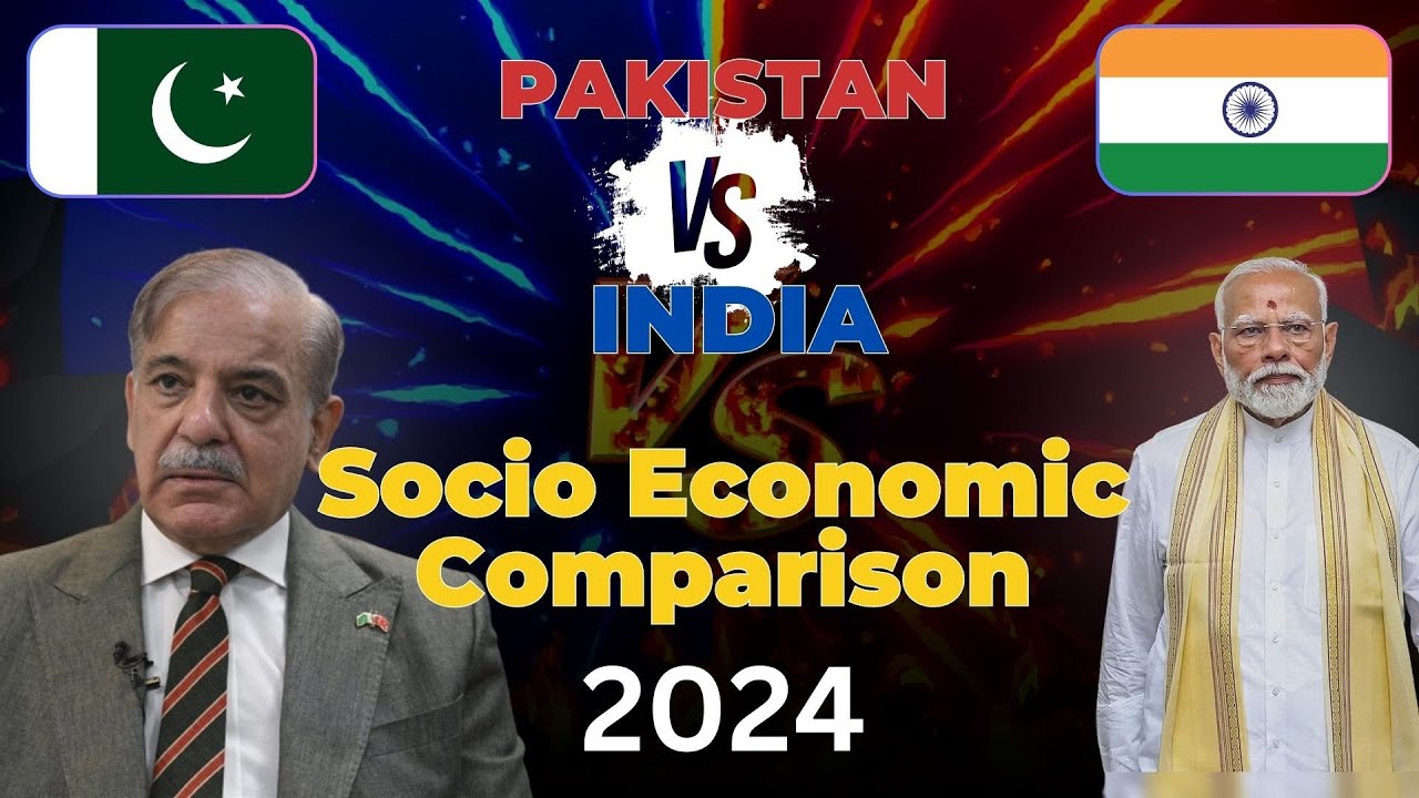 India vs Pakistan Socio-Economic Comparison #rankingchannel #factsvideo #indiavspakistan