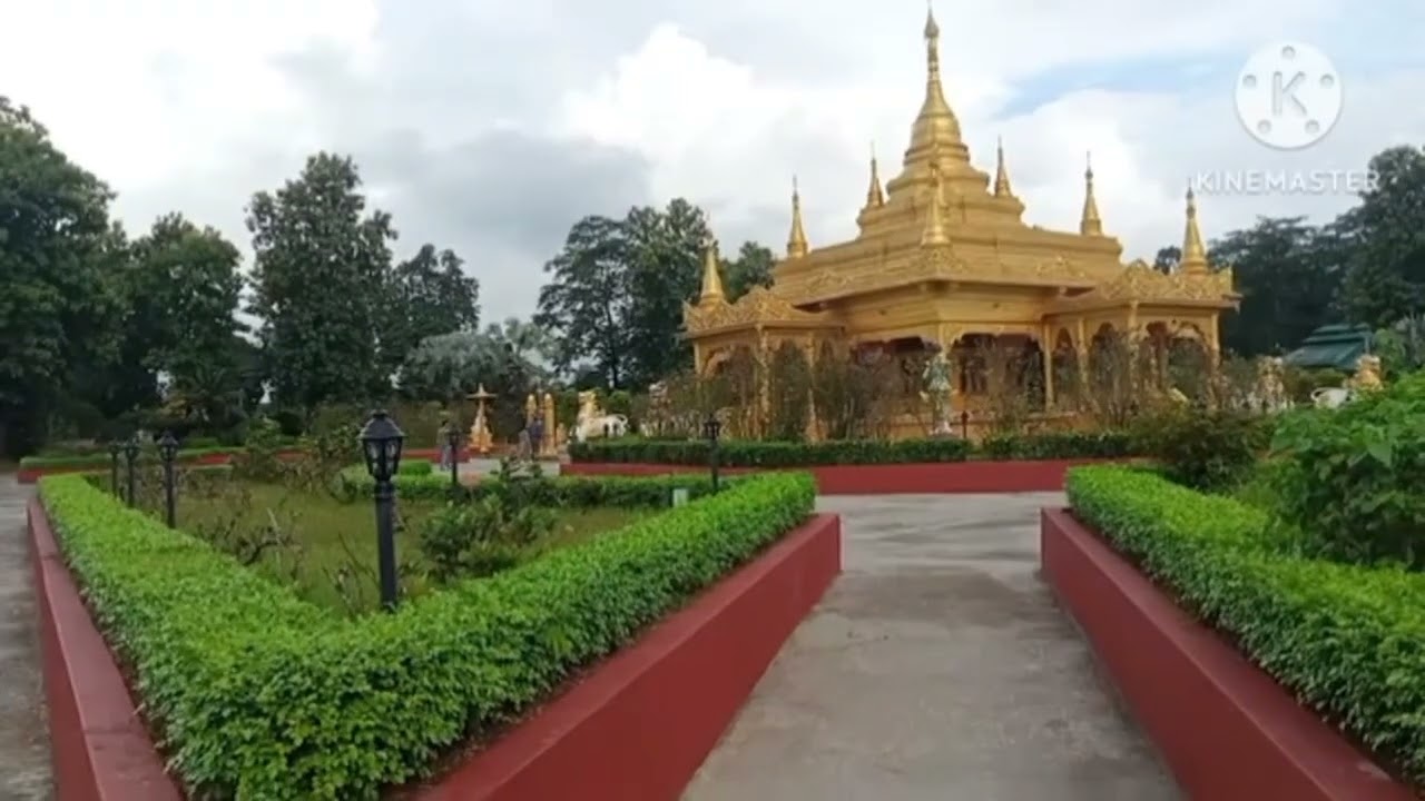 Golden Pagoda temple Namsai One of the most famous temple Arunachal Pradesh India 