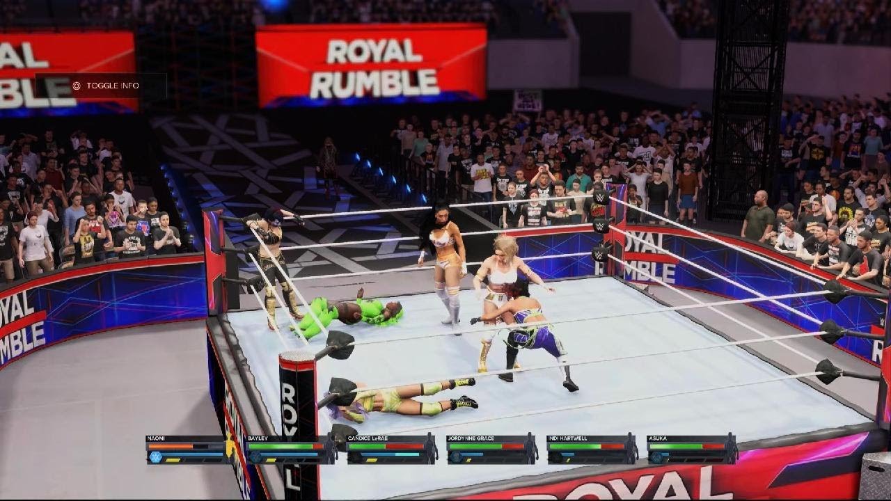 2024 Women's Royal Rumble Rewrite in WWE 2k24