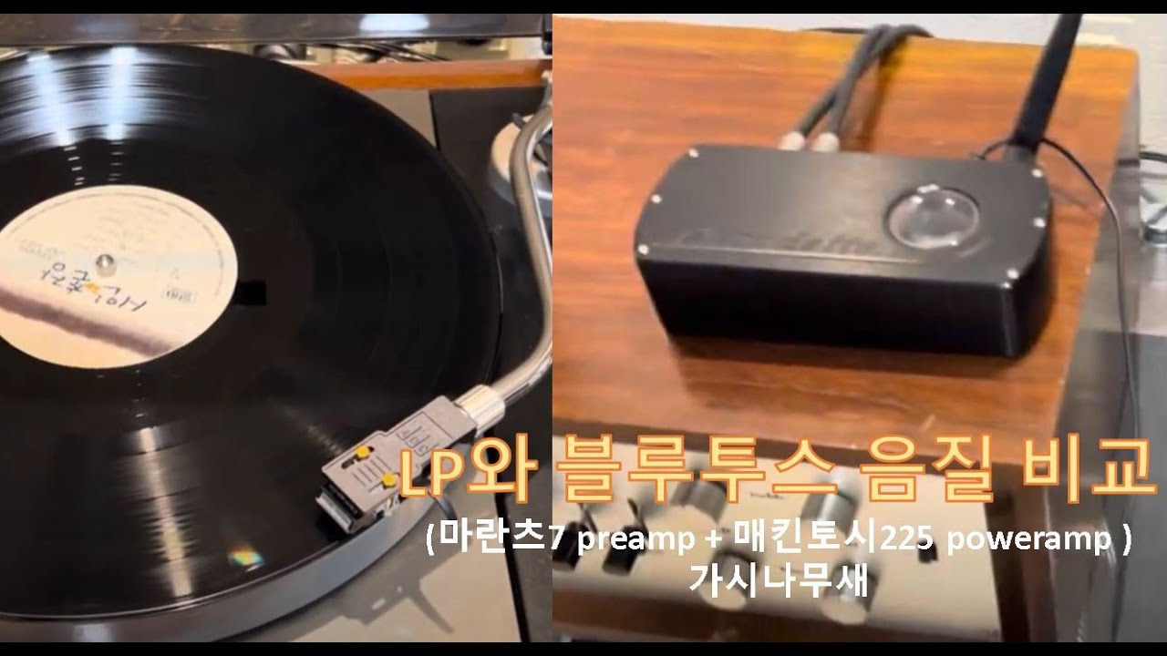 LP와 블루투스 음질을 비교 (가시나무새)
